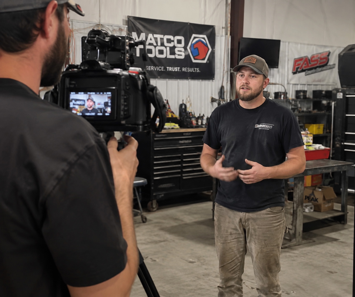 Raw video frame before post-production editing